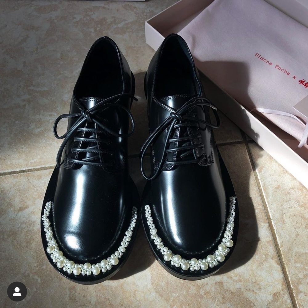 SOLD ❣️SIMONE ROCHA X HM PEARL BROGUE SHOES, sz 39